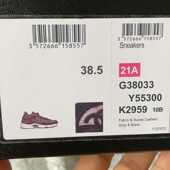 NIB Chanel fabric sneaker - Picture 11 of 11